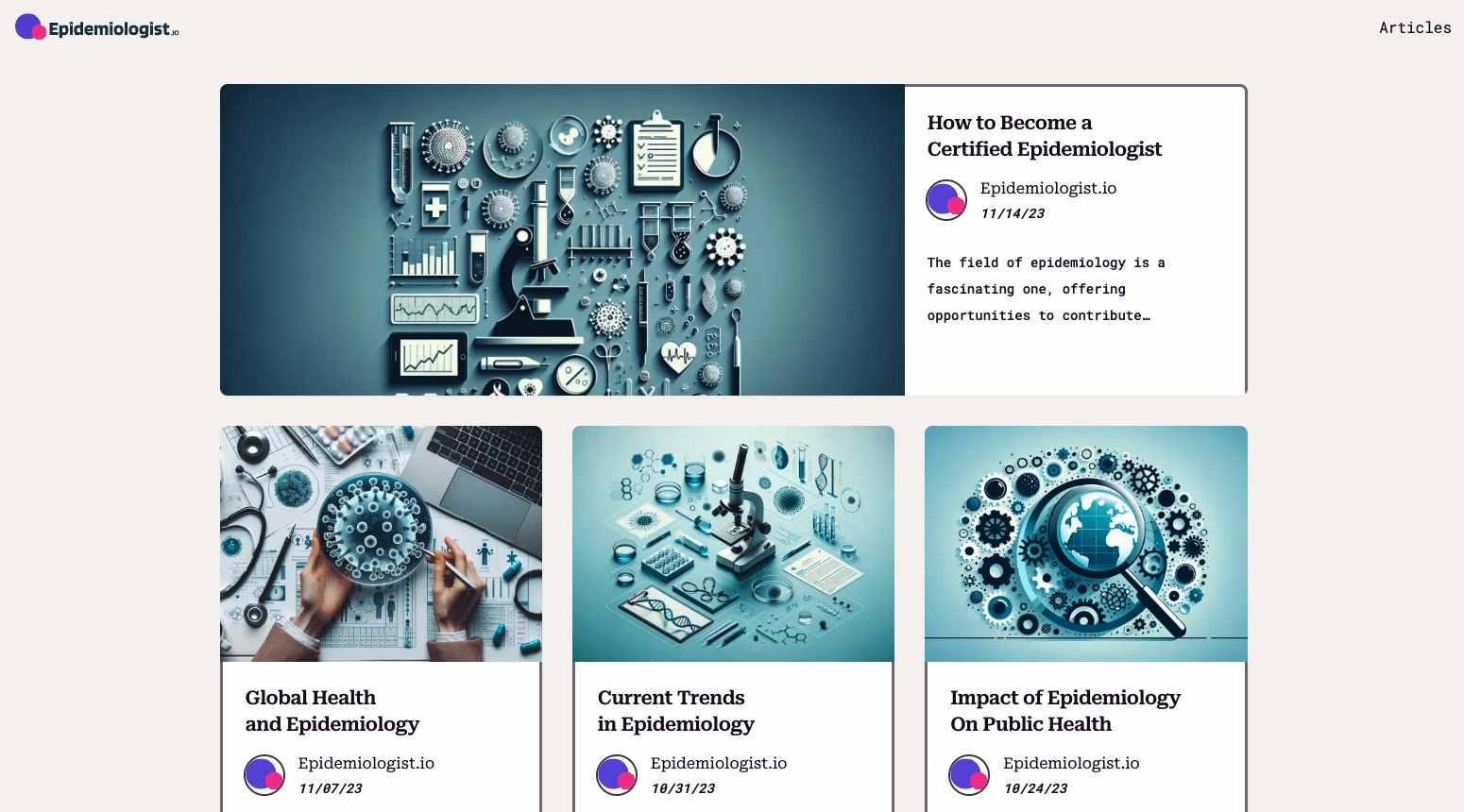 Epidemiologist.io